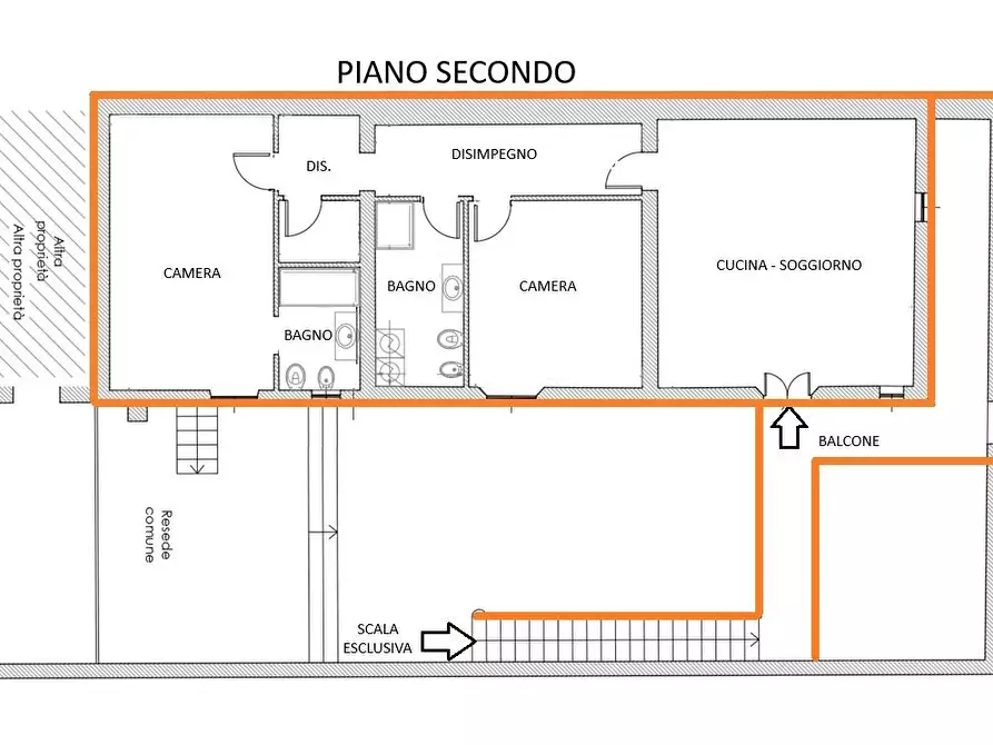 Immagine 13 di Porzione di casa in vendita  a Certaldo