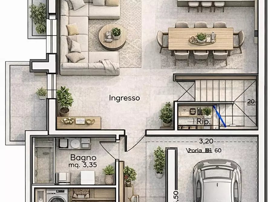 Immagine 6 di Villetta a schiera in vendita  a San Miniato