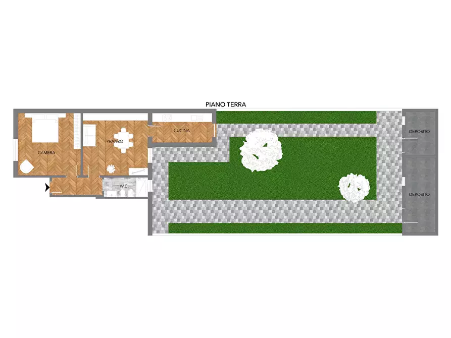 Immagine 24 di Villetta a schiera in vendita  a Pontedera