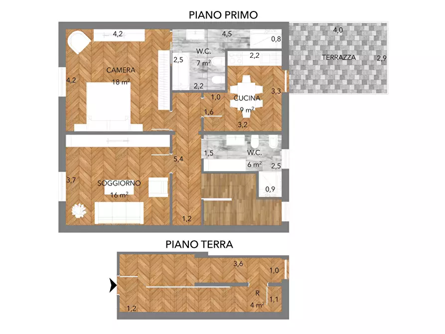 Immagine 25 di Villetta a schiera in vendita  a Pontedera