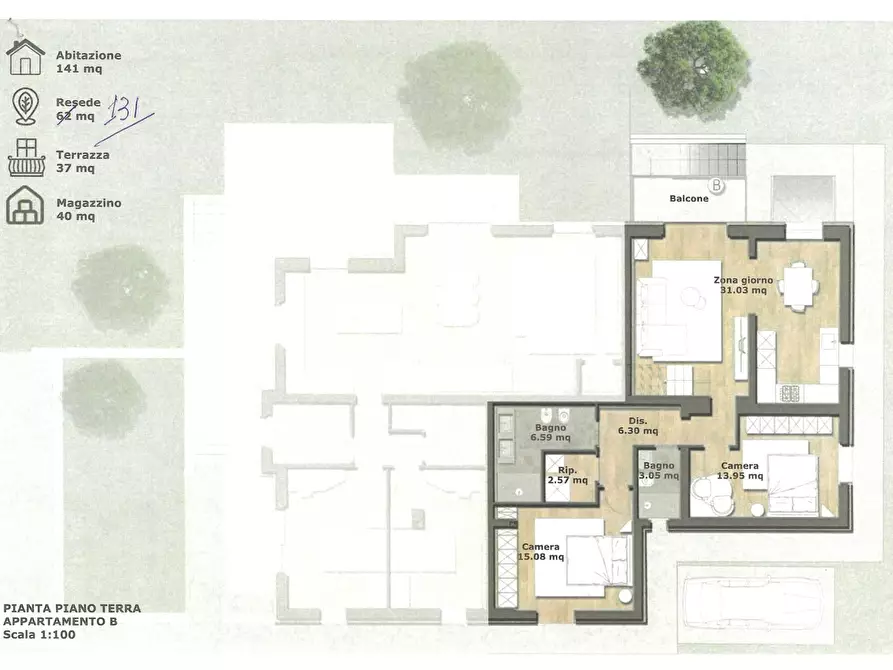 Immagine 1 di Appartamento in vendita  a Monteriggioni