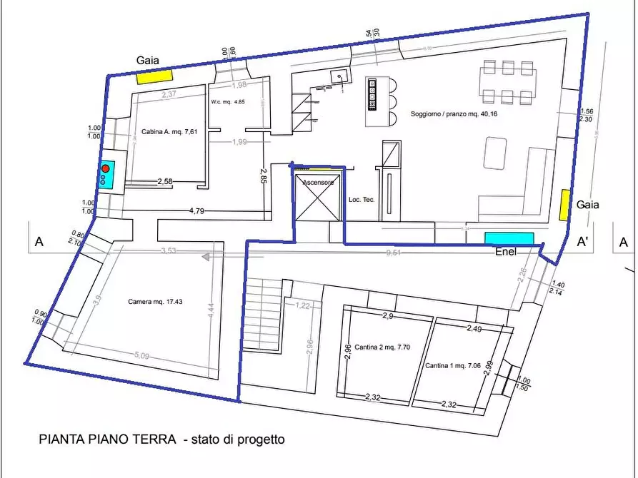 Immagine 1 di Appartamento in vendita  a Massa