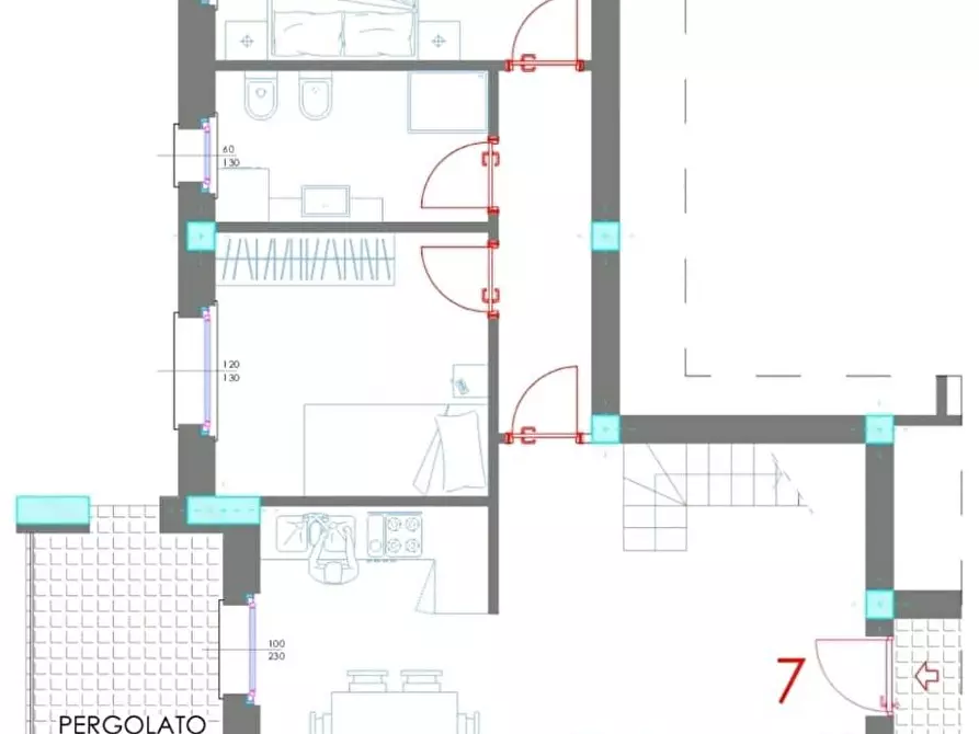 Immagine 1 di Appartamento in vendita  a Castelnuovo Magra