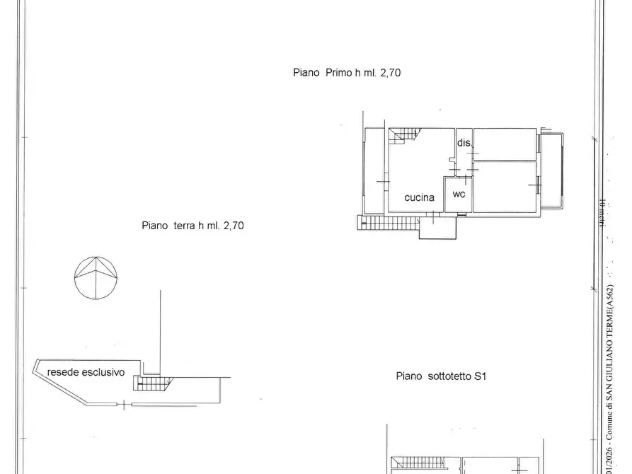Immagine 4 di Appartamento in vendita  a San Giuliano Terme