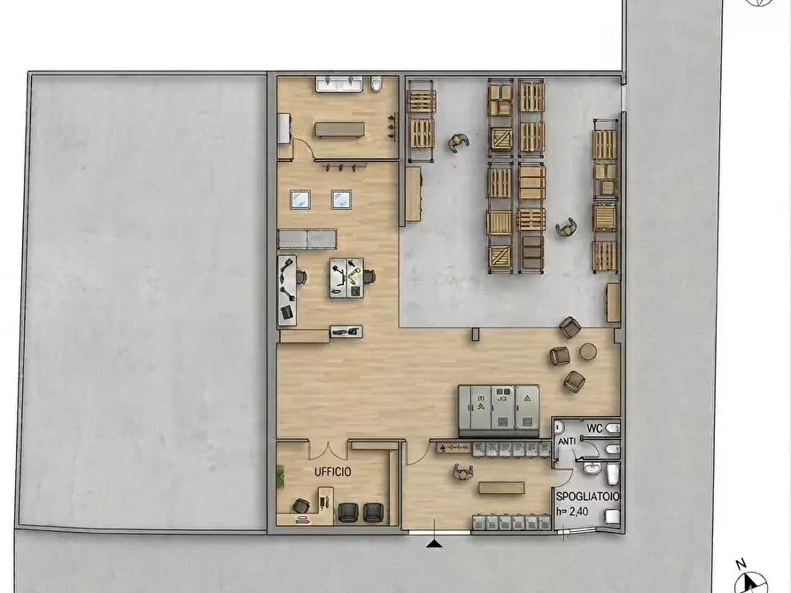 Immagine 7 di Capannone industriale in vendita  a Pontedera