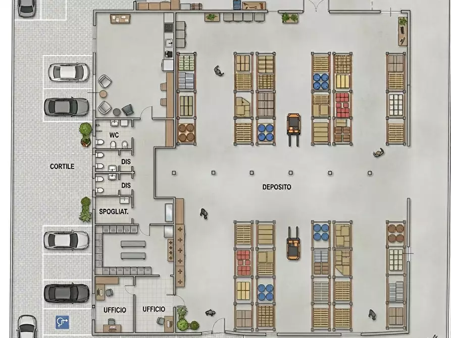 Immagine 7 di Capannone industriale in vendita  a Pontedera