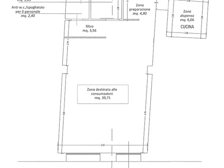 Immagine 1 di Locale commerciale in vendita  a San Miniato