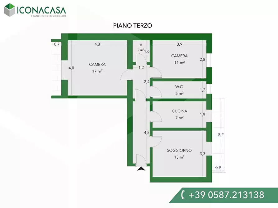 Immagine 2 di Appartamento in vendita  a Pontedera