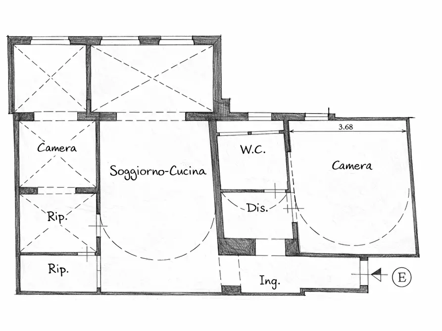 Immagine 10 di Appartamento in affitto  a Cascina