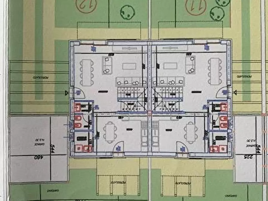 Immagine 2 di Casa bifamiliare in vendita  a Cascina