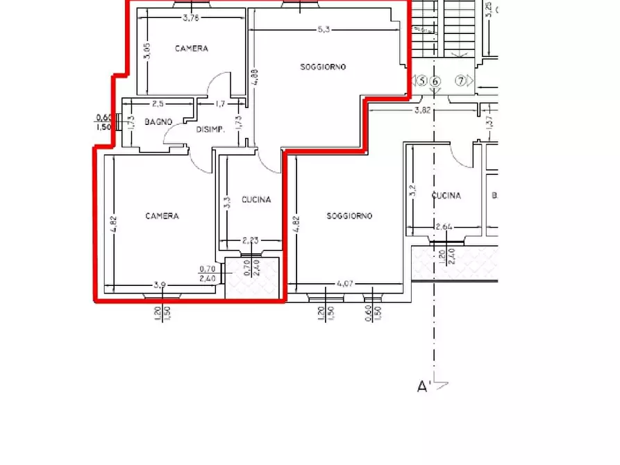 Immagine 7 di Appartamento in vendita  a Castelnuovo Magra