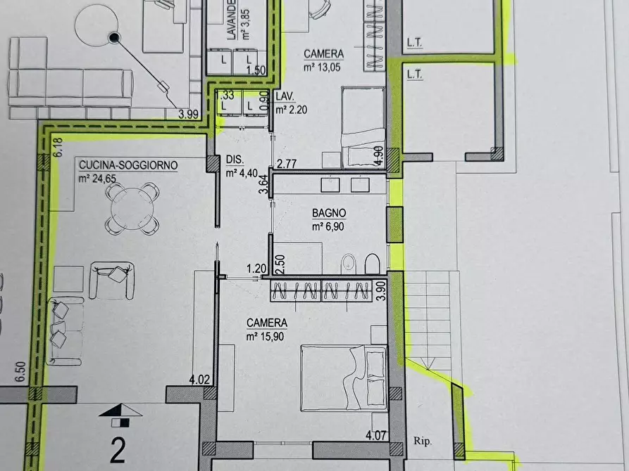 Immagine 1 di Appartamento in vendita  a Cecina