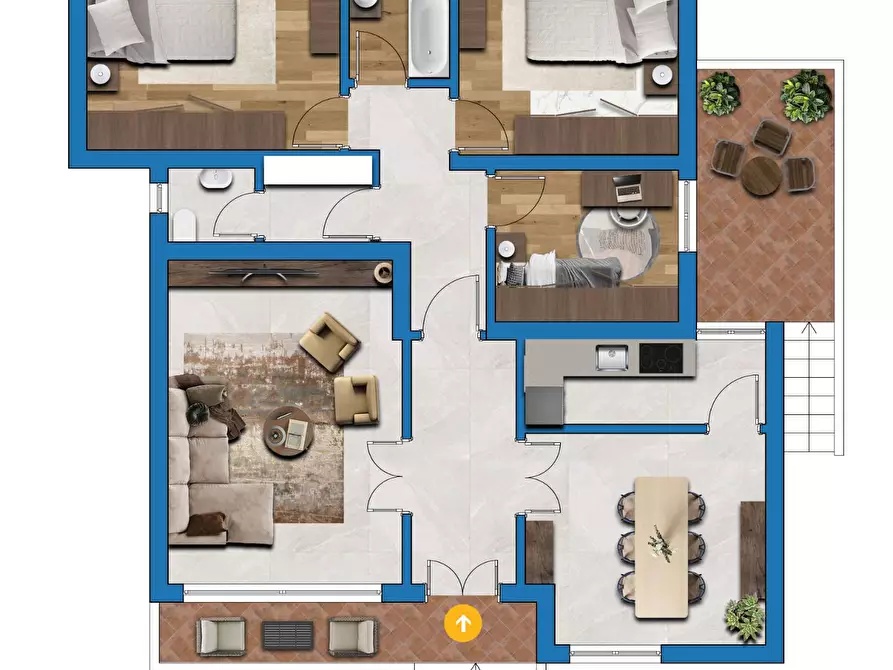 Immagine 2 di Casa bifamiliare in vendita  a Pisa