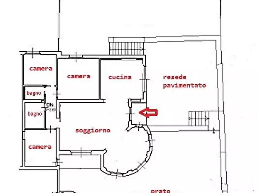 Immagine 2 di Appartamento in vendita  a Monteriggioni