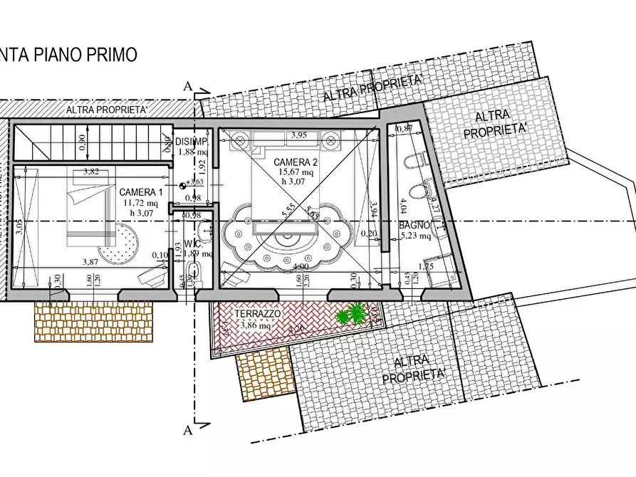 Immagine 2 di Terratetto in vendita  a Cascina