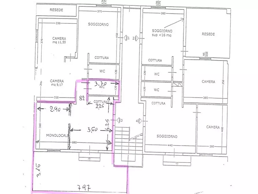 Immagine 1 di Appartamento in vendita  a Pisa