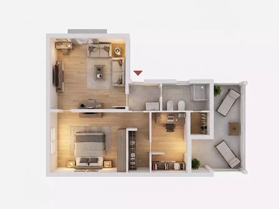 Immagine 17 di Appartamento in vendita  a Calcinaia