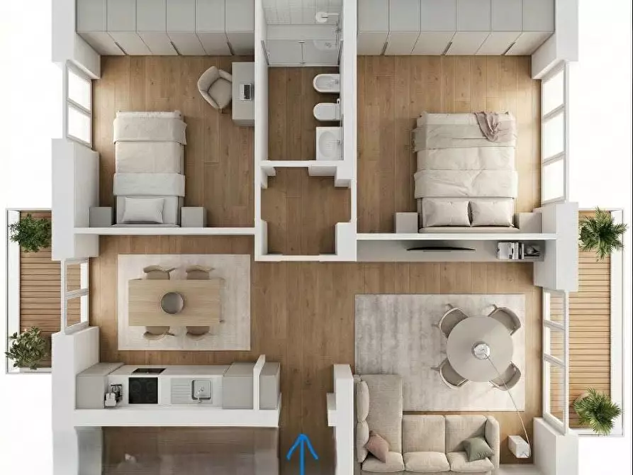 Immagine 1 di Appartamento in vendita  a Livorno