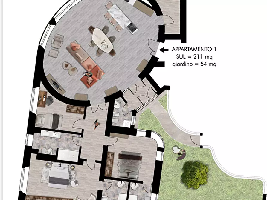 Immagine 1 di Appartamento in vendita  a Pisa