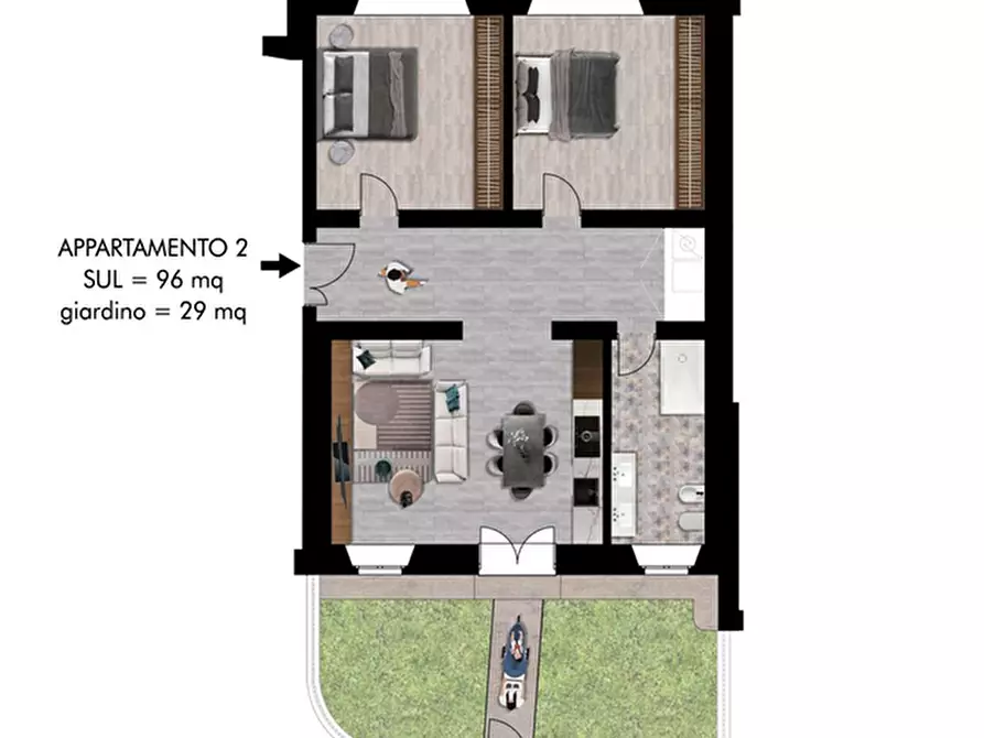 Immagine 1 di Appartamento in vendita  a Pisa