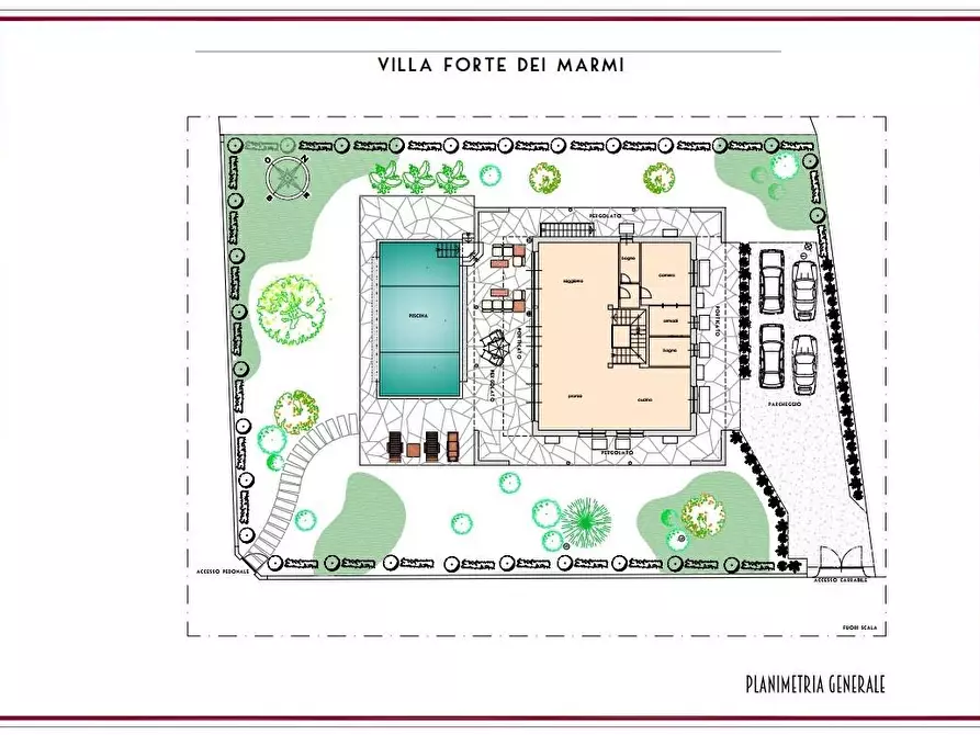 Immagine 10 di Villa in vendita  a Forte Dei Marmi