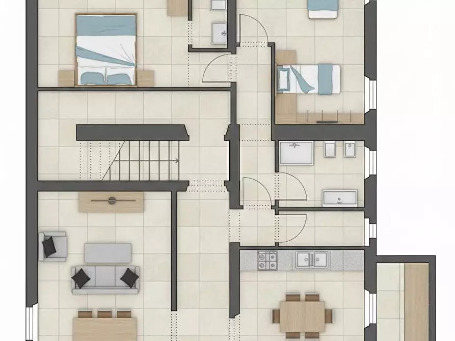 Immagine 4 di Appartamento in vendita  a Calcinaia