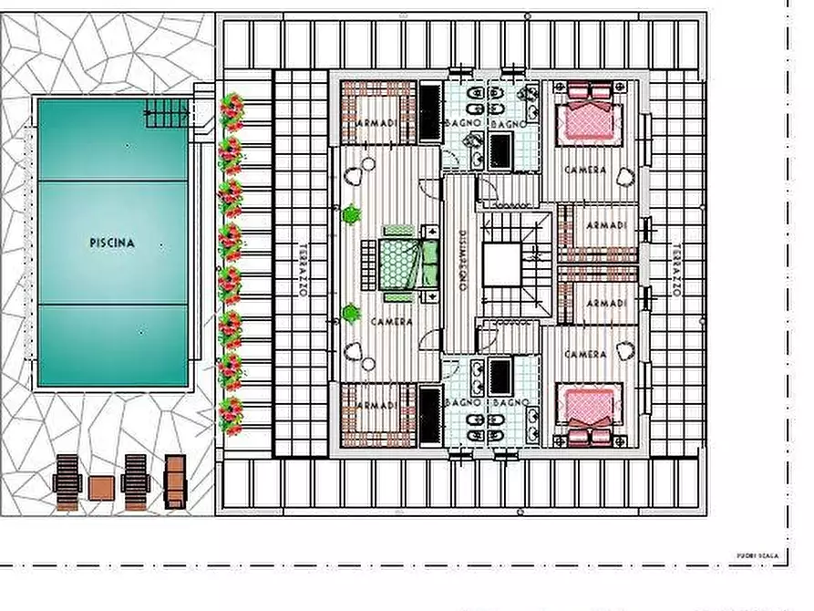 Immagine 5 di Villa in vendita  a Forte Dei Marmi