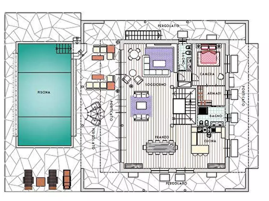 Immagine 4 di Villa in vendita  a Forte Dei Marmi