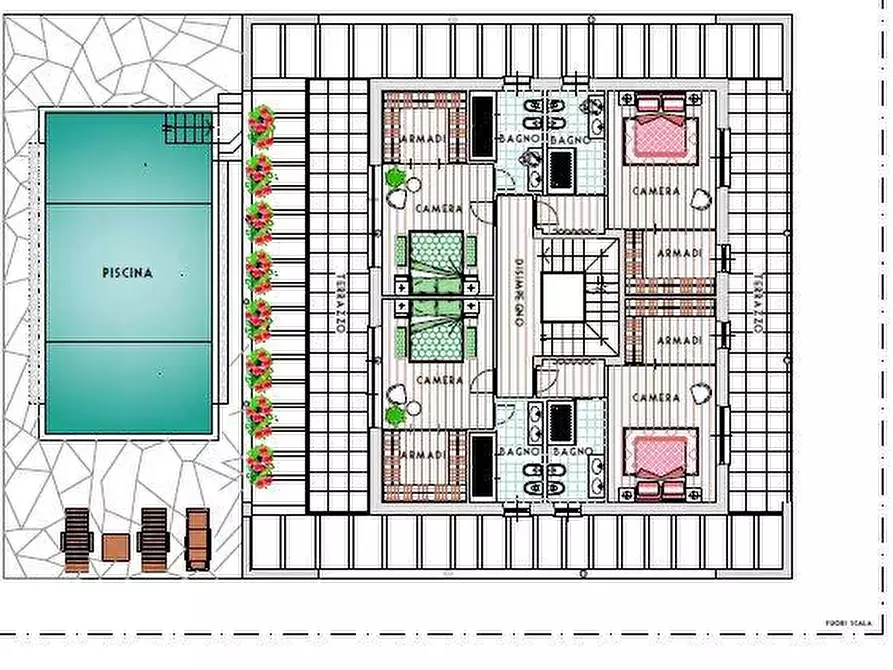 Immagine 6 di Villa in vendita  a Forte Dei Marmi