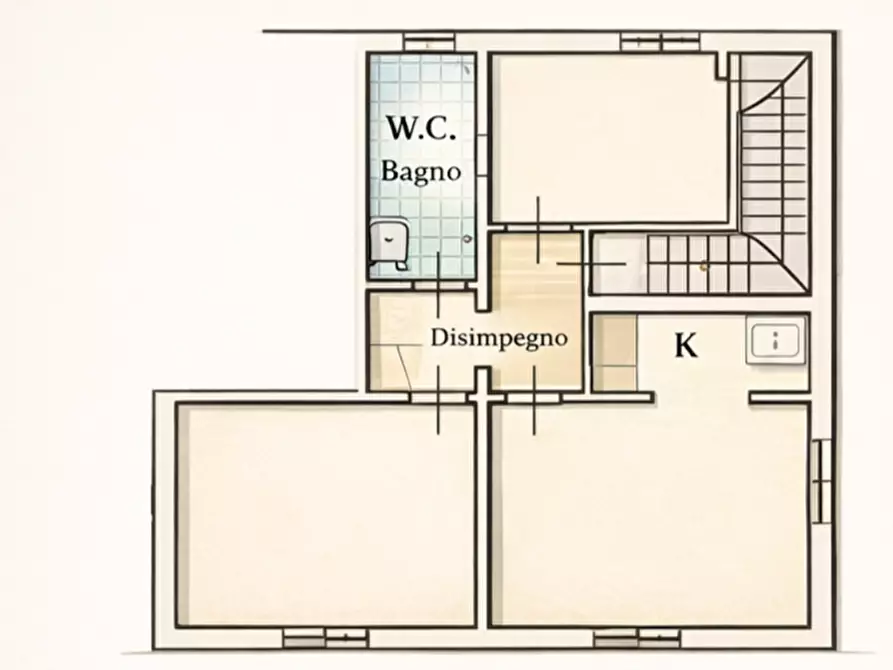 Immagine 11 di Appartamento in vendita  a Castelfranco Di Sotto