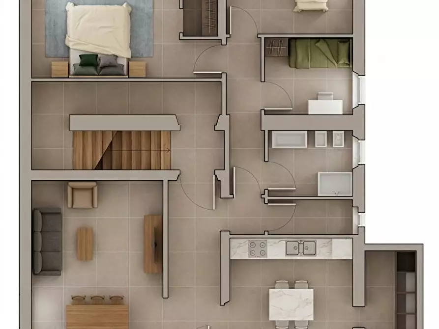 Immagine 4 di Appartamento in vendita  a Calcinaia