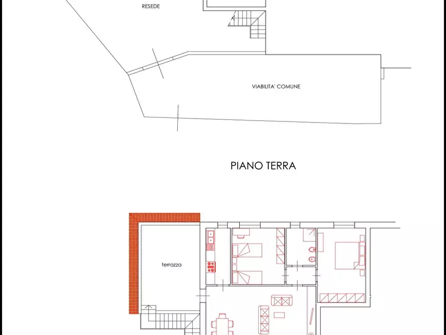 Immagine 1 di Appartamento in vendita  a Pontedera