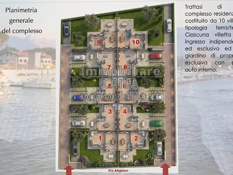 Immagine 2 di Villetta a schiera in vendita  a Montignoso