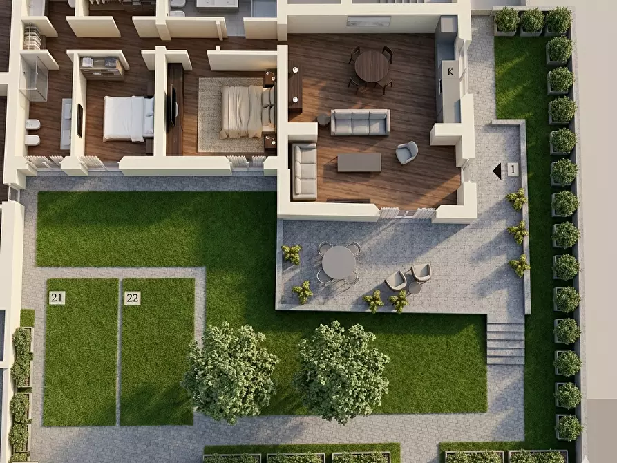 Immagine 1 di Appartamento in vendita  a Pontedera