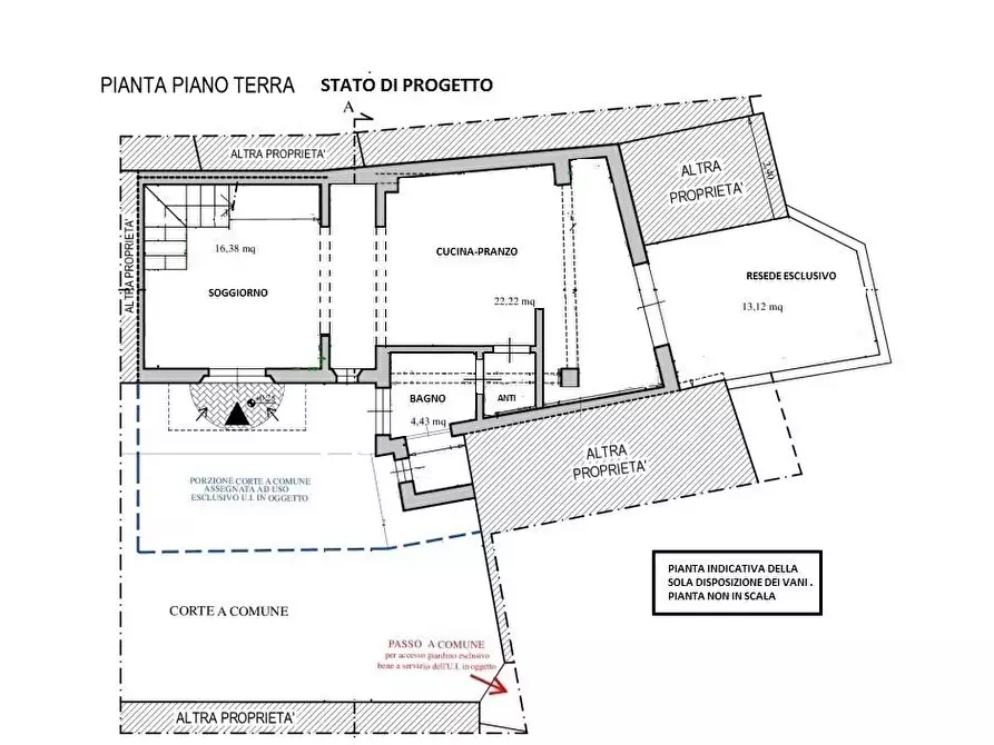 Immagine 1 di Terratetto in vendita  a Cascina