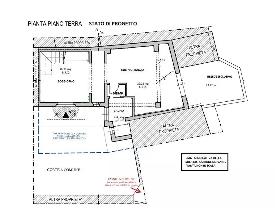Immagine 1 di Terratetto in vendita  a Cascina