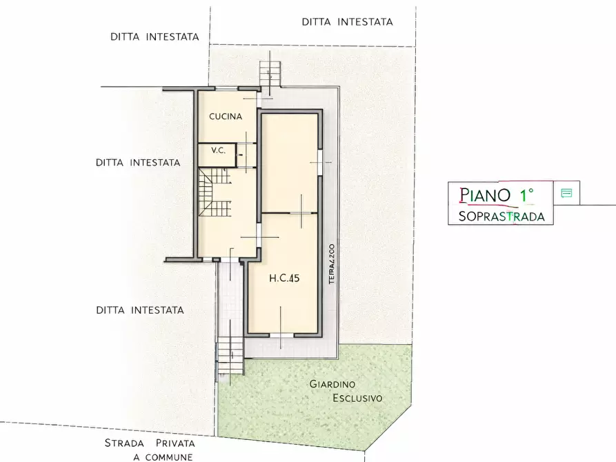 Immagine 18 di Villetta a schiera in vendita  a Calci