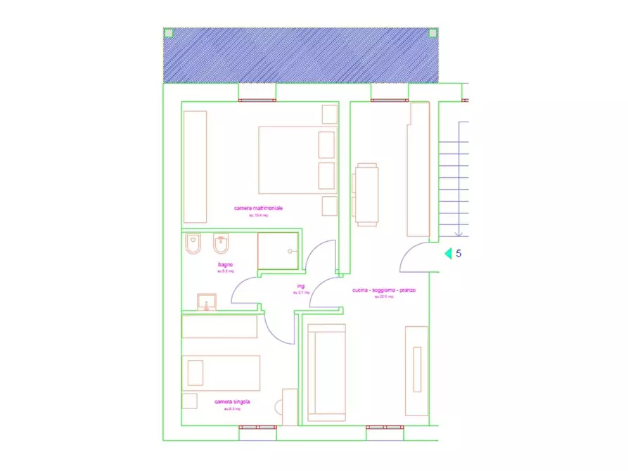 Immagine 3 di Appartamento in vendita  a Poggibonsi