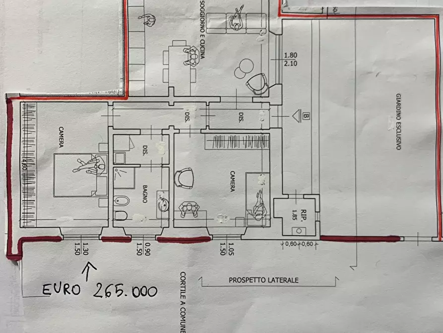 Immagine 1 di Terratetto in vendita  a Livorno