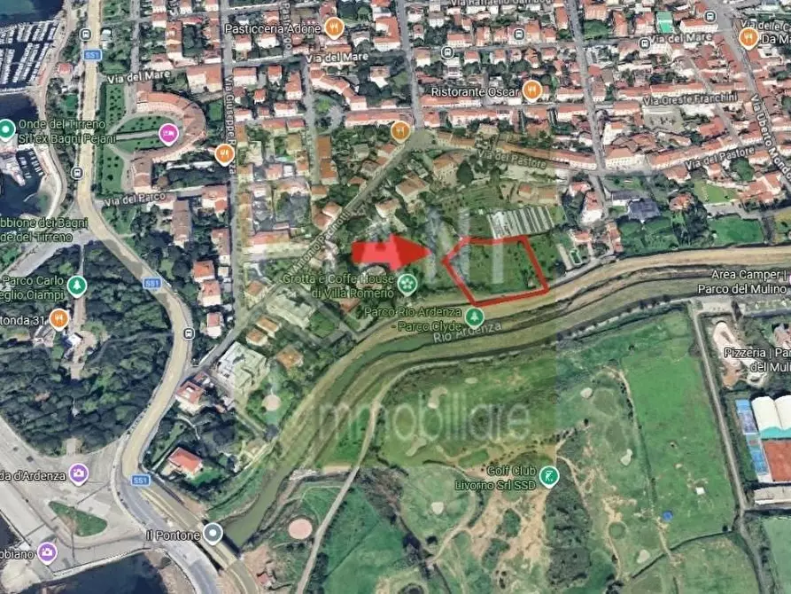 Immagine 2 di Terreno agricolo in vendita  a Livorno