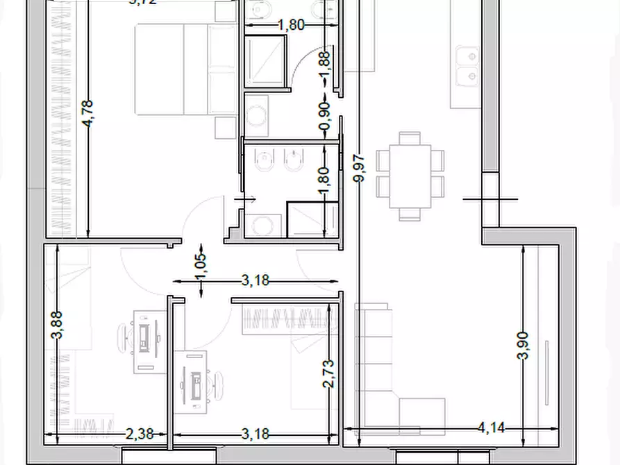 Immagine 9 di Appartamento in vendita  a Siena
