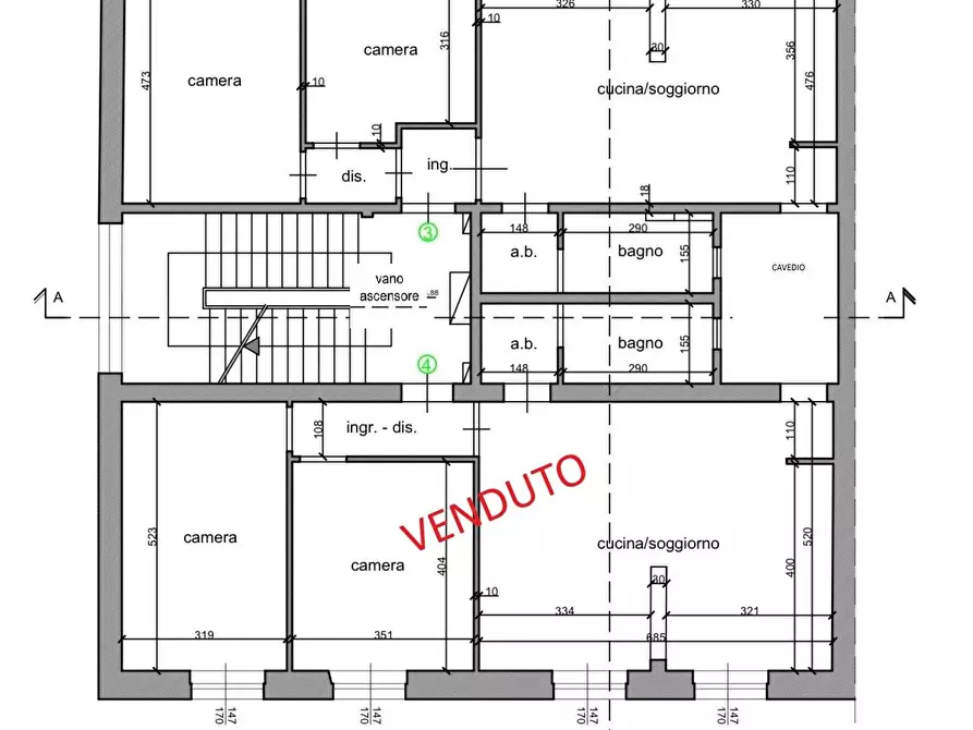 Immagine 28 di Appartamento in vendita  a Livorno