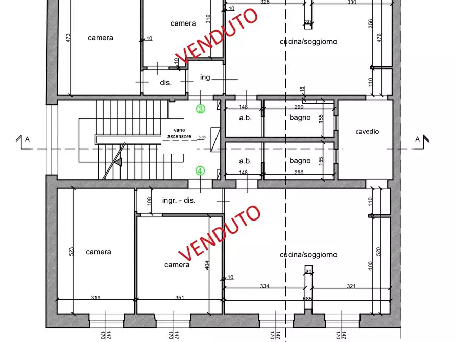 Immagine 27 di Appartamento in vendita  a Livorno