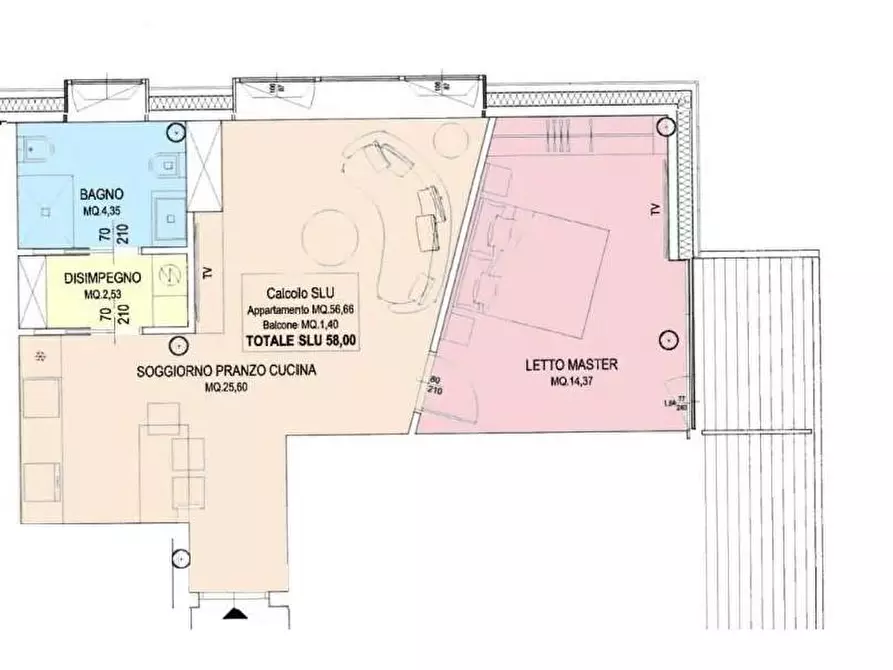 Immagine 1 di Appartamento in vendita  a Pisa