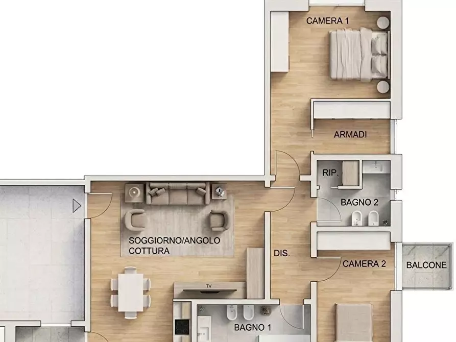 Immagine 3 di Appartamento in vendita  a Massa