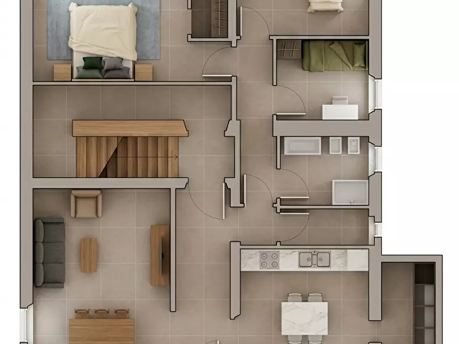 Immagine 2 di Appartamento in vendita  a Calcinaia