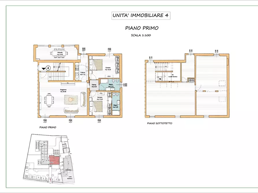 Immagine 2 di Appartamento in vendita  a Cascina