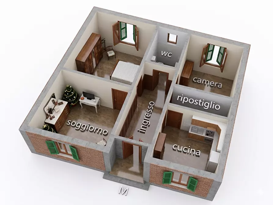 Immagine 2 di Terratetto in vendita  a Fucecchio