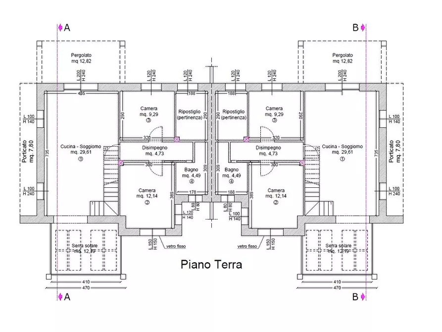 Immagine 6 di Casa bifamiliare in vendita  a Capannori