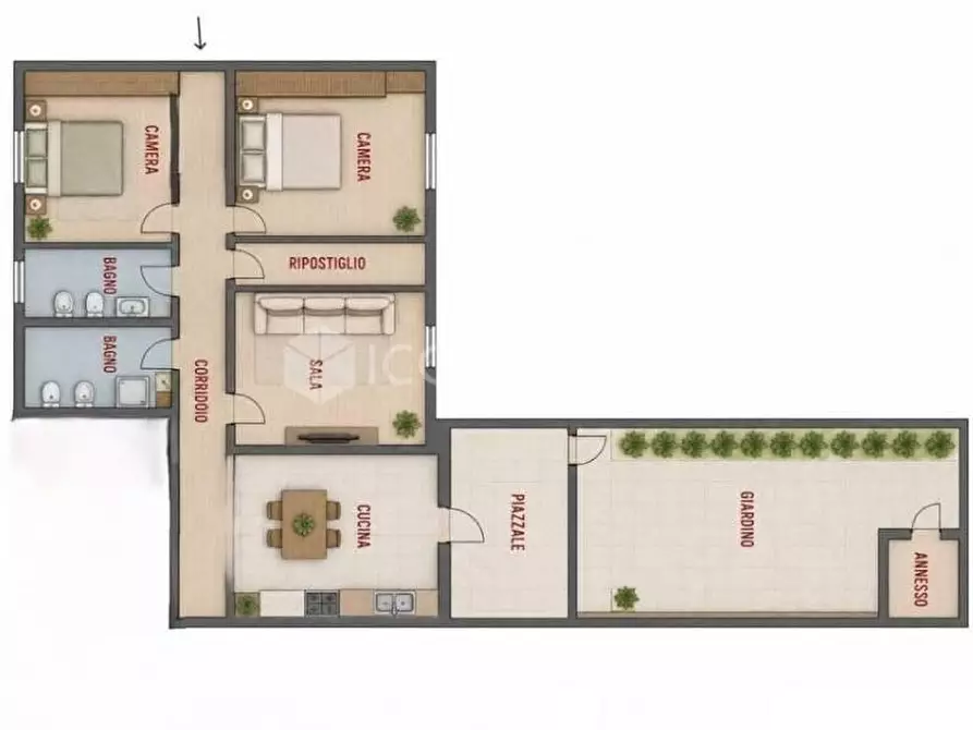 Immagine 1 di Appartamento in vendita  a Castelfranco Di Sotto